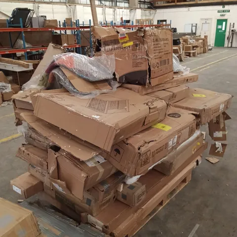 PALLET OF ASSORTED, INCOMPLETE FURNITURE PARTS AND PIECES