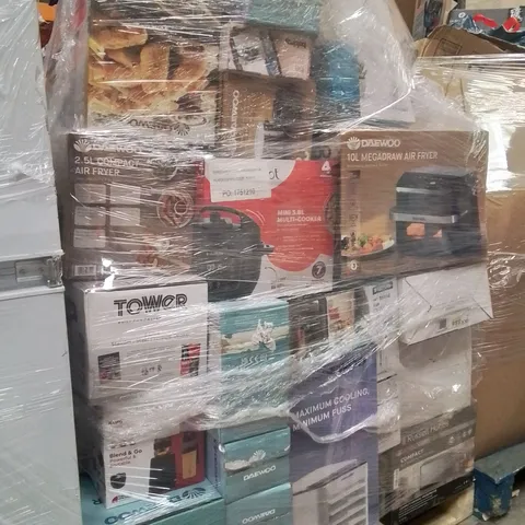 PALLET OF ASSORTED ELECTRICAL ITEMS TO INCLUDE;AIR FRYER,TOASTER,AIR COOLER,BLENDER,VACUUM CLEANER