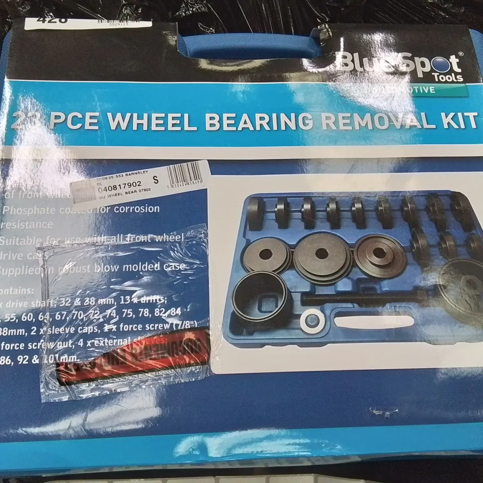 BLUESPOT TOOLS 2-PIECE WHEEL BEARING REMOVAL KIT