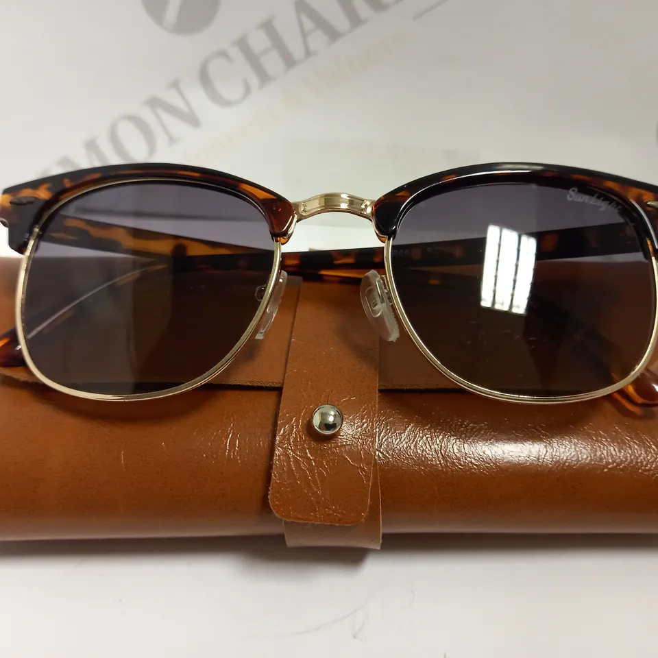 SUNLIGHT GOLD EFFECT FRAMED SUNGLASSES 