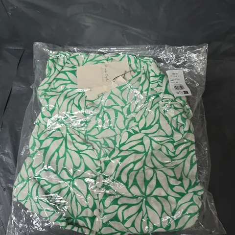 BAGGED PHASE EIGHT PENELE LEAF PRINT SWING DRESS IN GREEN UK 22