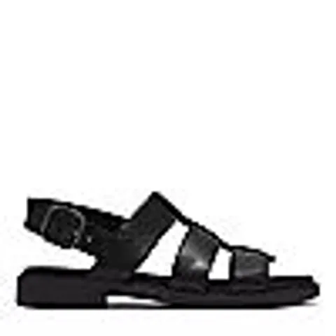 BOXED PAIR OF CLARKS TRIVANNI FISHMAN SANDALS - BLACK - UK SIZE 6