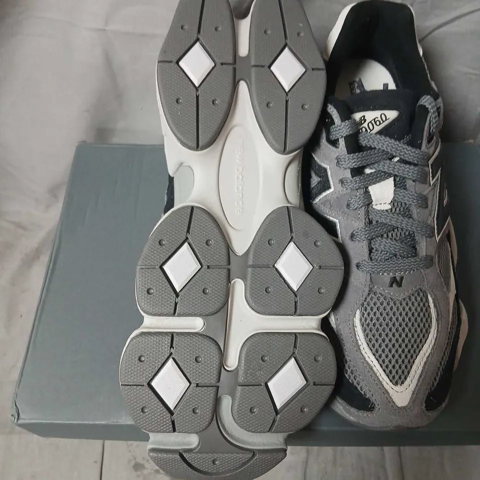NEW BALANCE 9060 SNEAKERS – GREY/BLACK, US MEN’S 8 (UK 7.5)