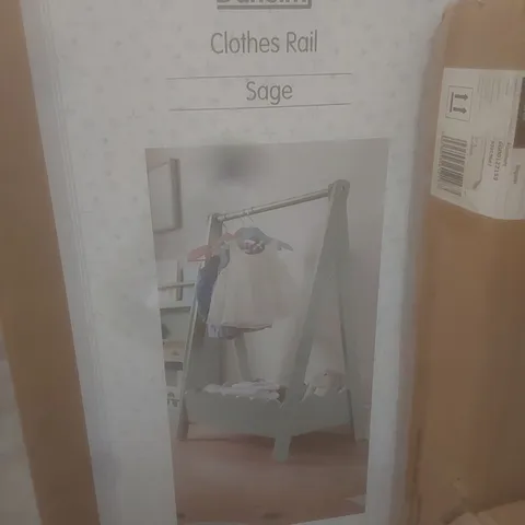 BOXED DUNELM CLOTHES RAIL - SAGE (1 BOX)