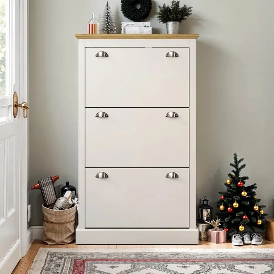 BOXED SUFY 3 DOOR FLIP DOWN SHOW STORAGE 