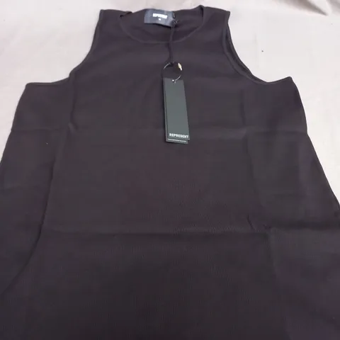 REPRESENT BLACK RIB VEST - XS