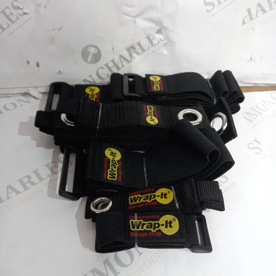 BOXED ASSORTED LENGTH BLACK HEAVY DUTY AND SUPER-STRETCH STORAGE STRAPS