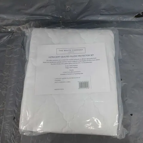 THE WHITE COMPANY ULTRA-SOFT QUILTED PILLOW PROTECTOR SET