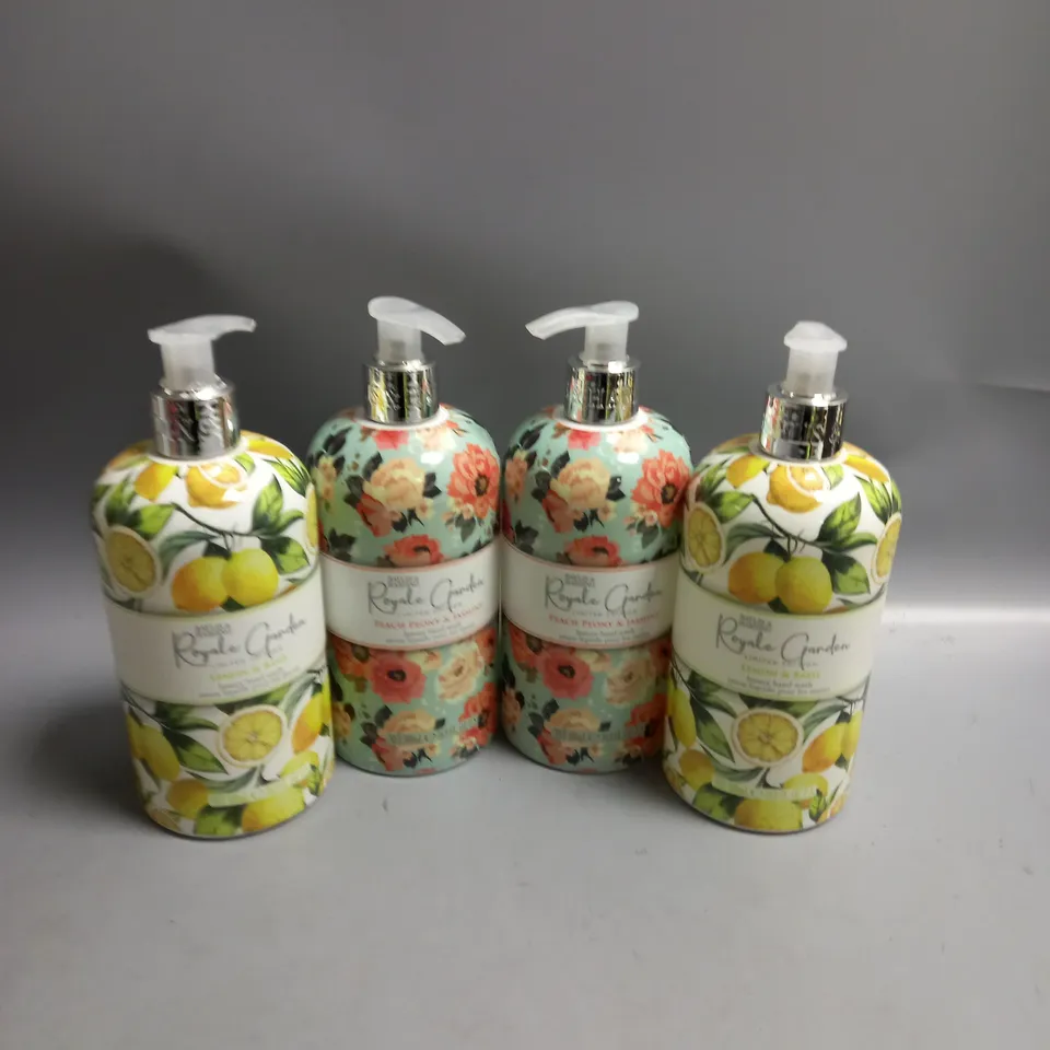 LOT OF 4 BAYLIS AND HARDING ROYALE GARDEN LUXURY HAND WASH 500ML