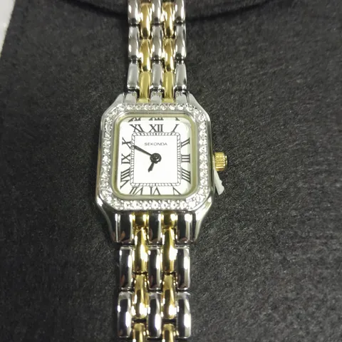 SEKONDA STAINLESS STEEL BACK LADIES WATCH