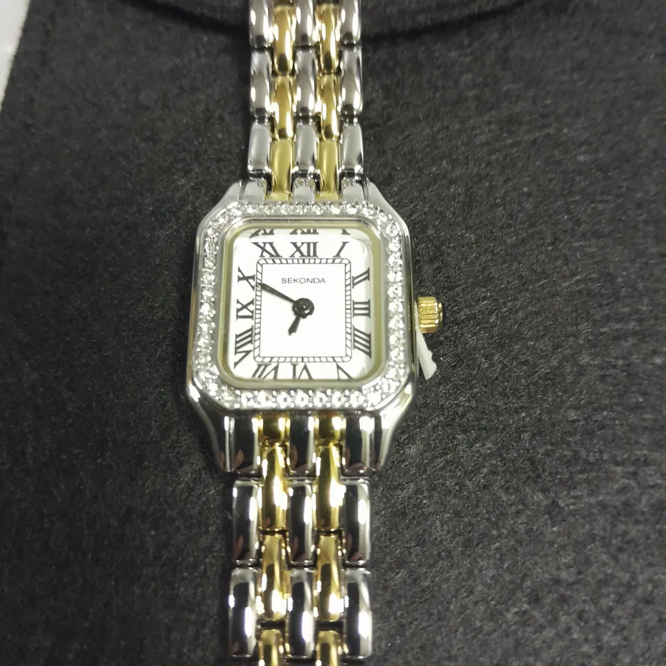SEKONDA STAINLESS STEEL BACK LADIES WATCH 