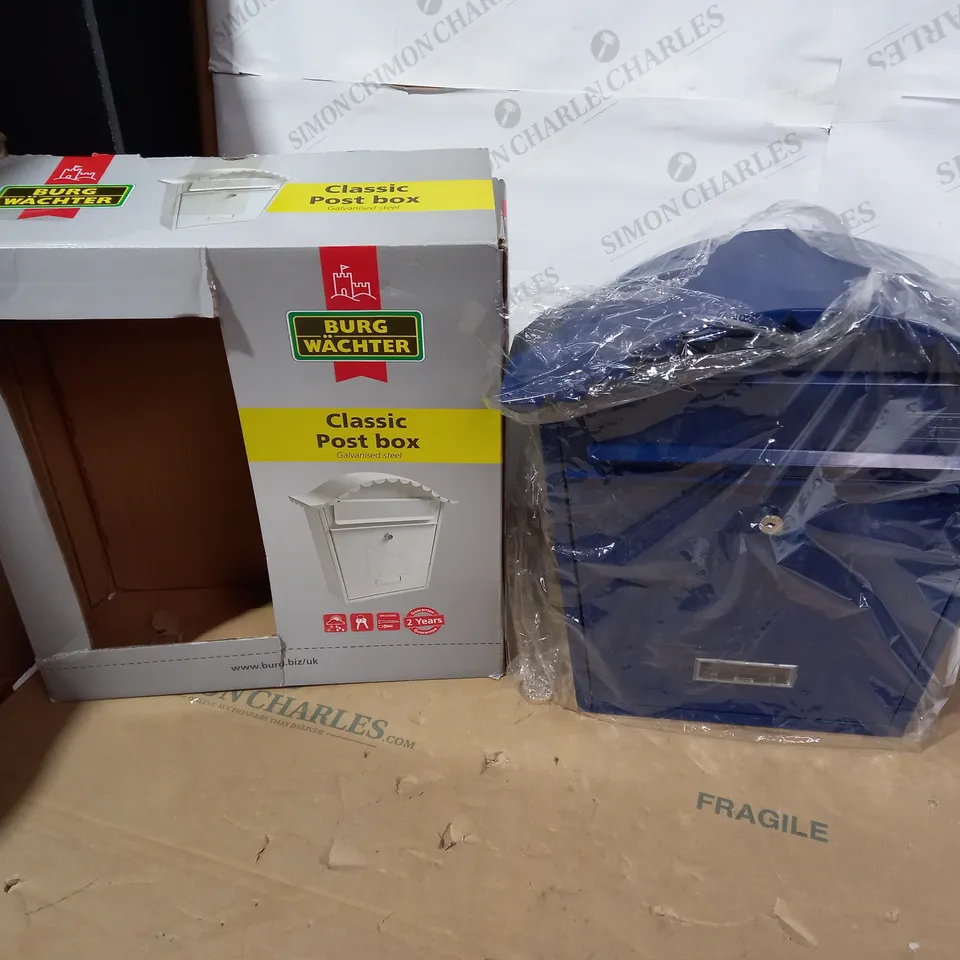 BOXED BURG WACHTER CLASSIC BLUE POST BOX