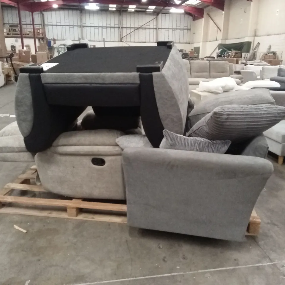 PALLET OF ASSORTED DAMAGED OR INCOMPLETE SOFA PARTS AND PIECES