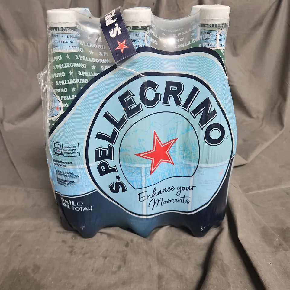 SEALED S.PELLEGRINO SPARKLING WATER 6X1L - COLLECTION ONLY
