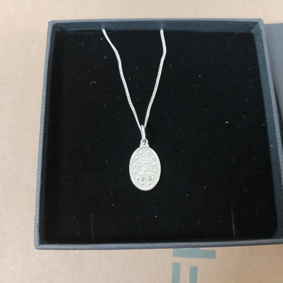 STERLING SILVER RHODIUM PLATED NECKLACE