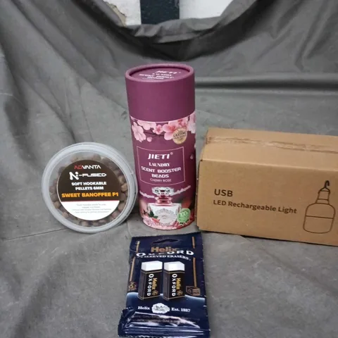 APPROXIMATELY 15 ASSORTED HOUSEHOLD ITEMS TO INCLUDE ADVANTA SOFT HOOKABLE PELLETS, SCENT BOOSTER BEADS AND HELIX ERASER