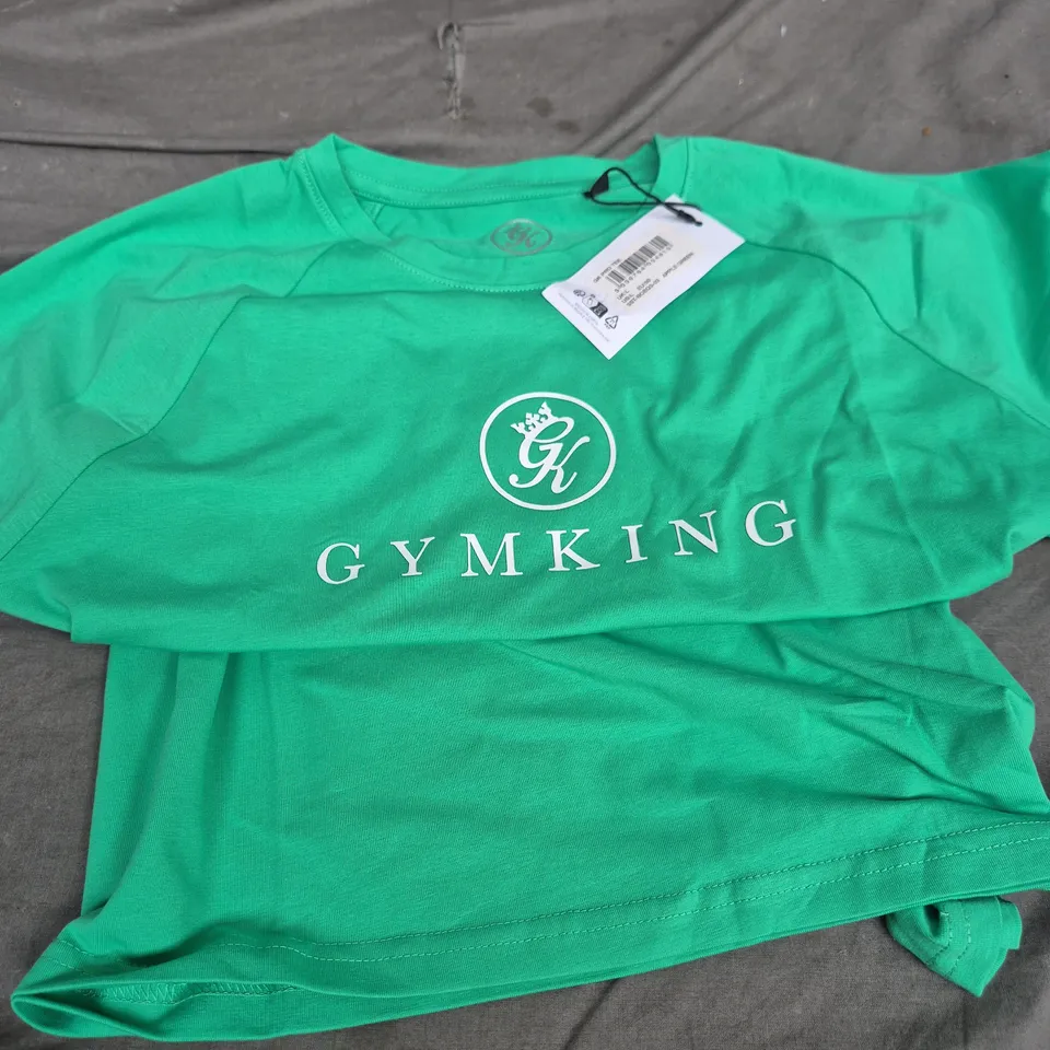 GYMKING GK PRO TEE – APPLE GREEN, UK SIZE L