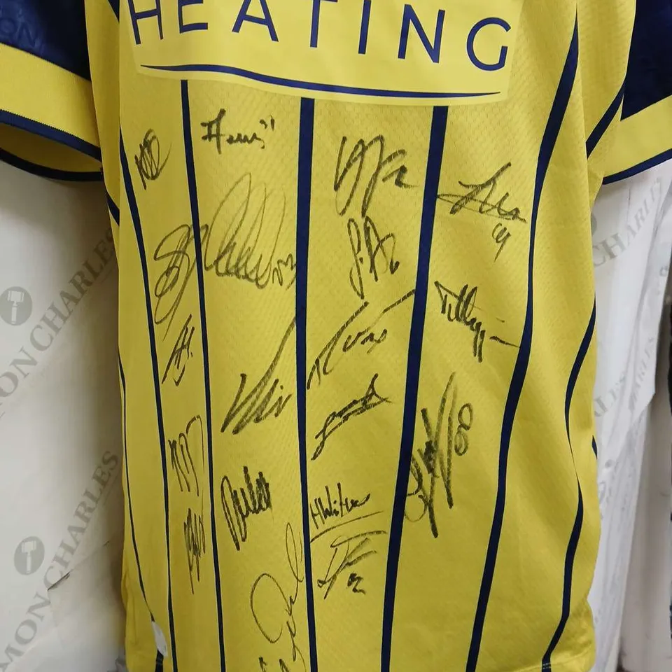 SIGNED MACRON WEST BROM AWAY (YELLOW) 24/25 JERSEY - LARGE