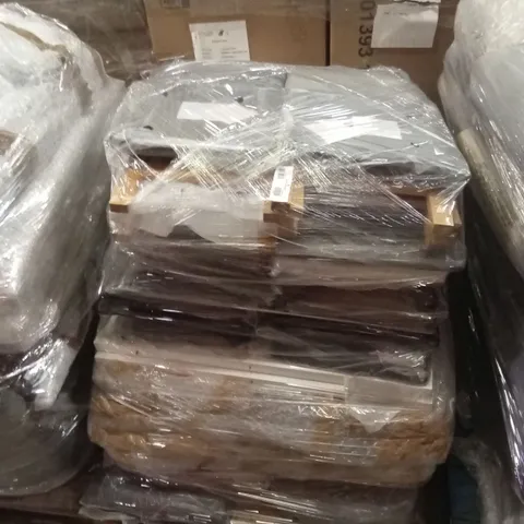 PALLET OF ASSORTED DESIGNER DINING CHAIRS PARTS AND PIECES 