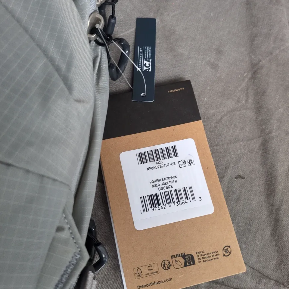 THE NORTH FACE ROUTER BACKPACK – MELD GREY (ONE SIZE)