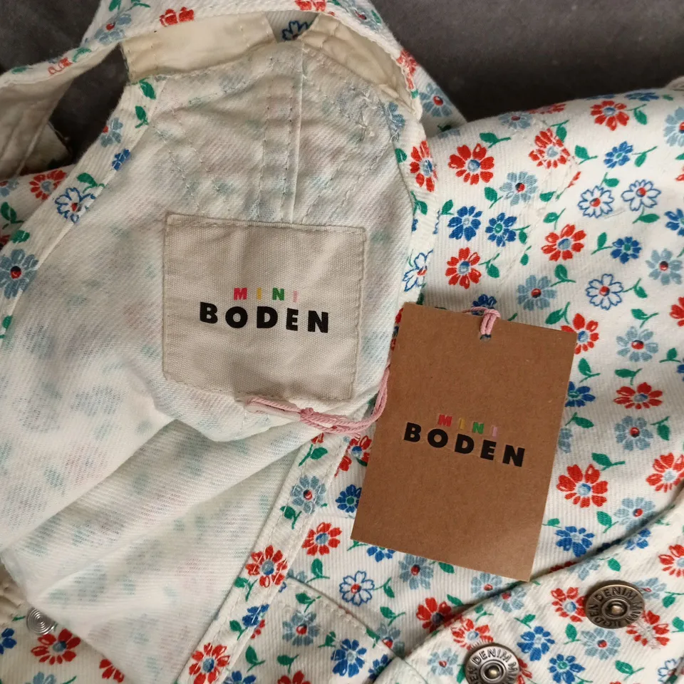 MINI BODEN FLORAL PRINT KIDS' ROMPER WITH STRAPS - 11-12Y