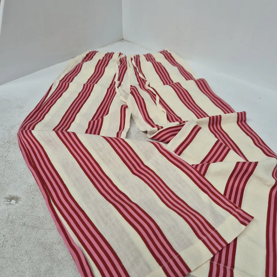 BODEN WOMEN'S STRIPED GARMENT – PINK & RED STRIPE, UK 8R