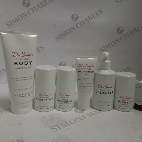LOT OF 7 DR SAM BUNTING SKINCARE ITEMS