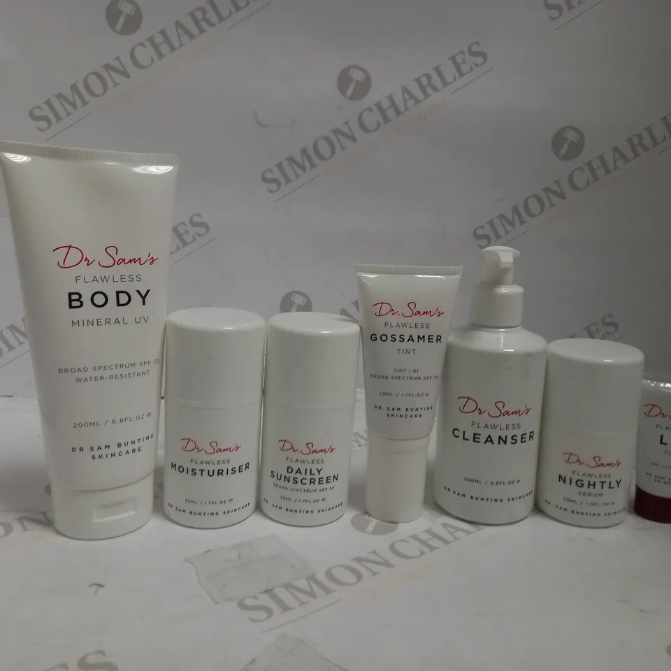 LOT OF 7 DR SAM BUNTING SKINCARE ITEMS