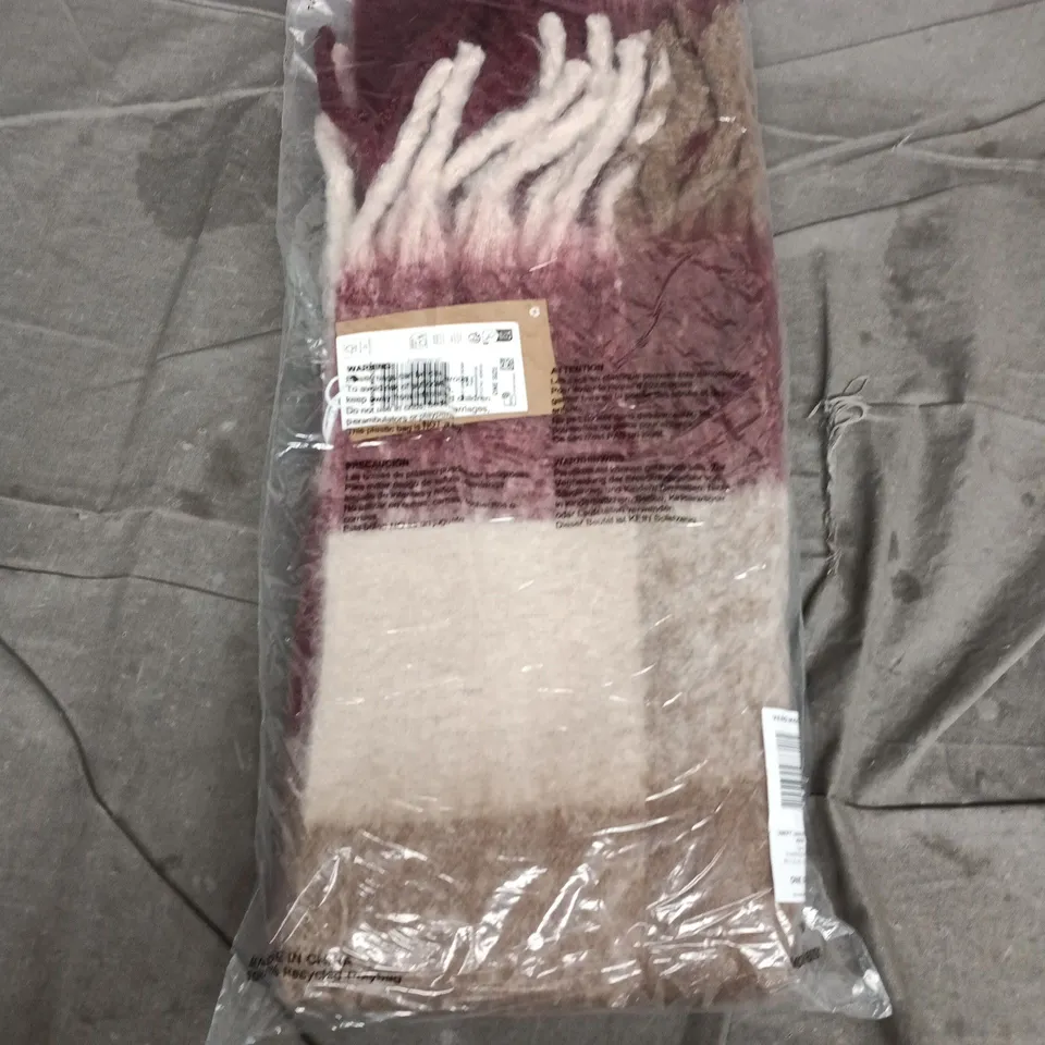 BAGGED VERO MODA LEAGUE SCARF NOOS – ONE SIZE – TAWNY PORT / SYRAH / FOSS