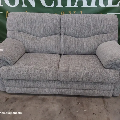 QUALITY BRITISH DESIGNER G PLAN STRATFORD TWO SEATER SOFA COPPICE ASH FABRIC