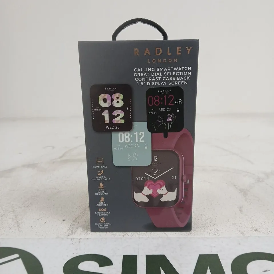 RADLEY LONDON SERIES 32 BURGUNDY SMART WATCH IN BOX