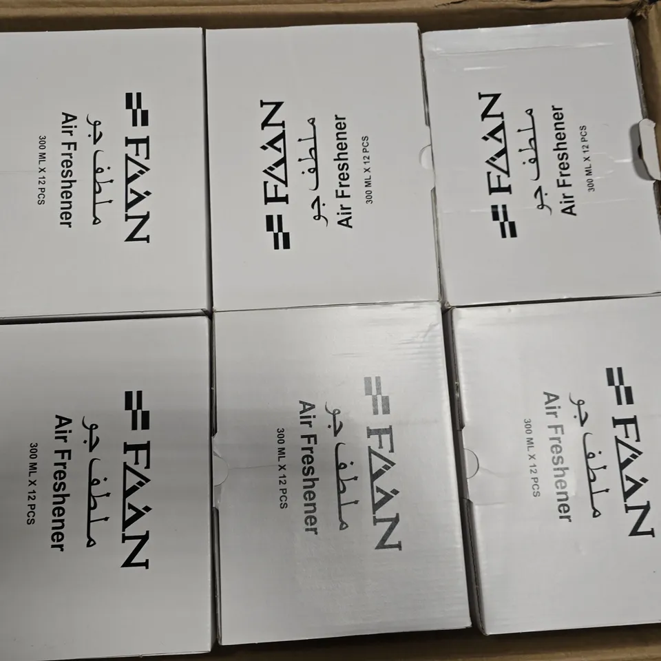 6 BOXES OF 12 FAAN KHWATER AIR FRESHENERS - COLLECTION ONLY