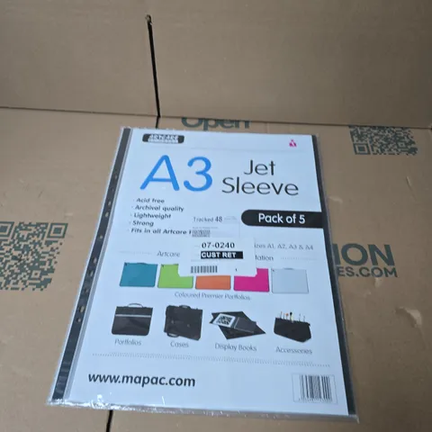 MAPAC A3 JET SLEEVE PACK OF 5