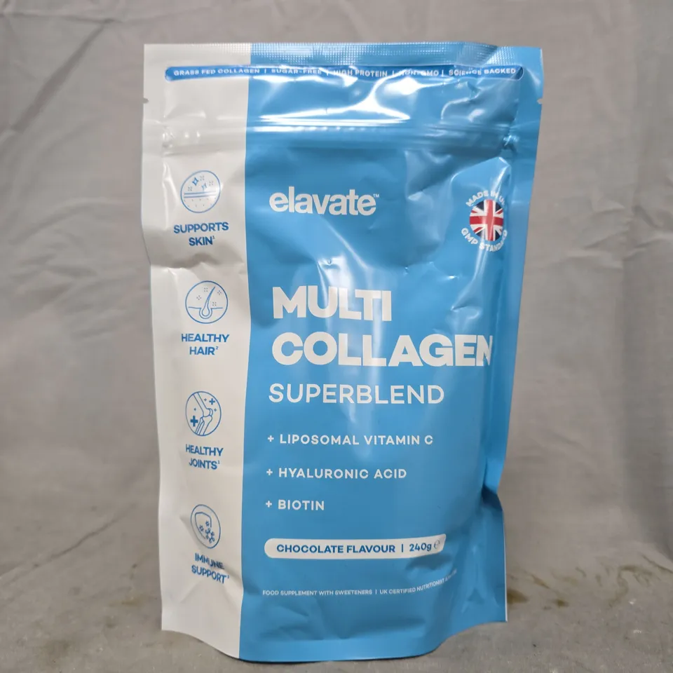 ELAVATE MULTI COLLAGEN SUPERBLEND – CHOCOLATE FLAVOUR, 240 G