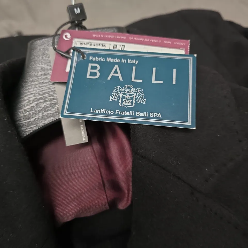 M & S BALLI BLACK WOOL COAT – SIZE M (REGULAR LENGTH) – MADE IN ITALY