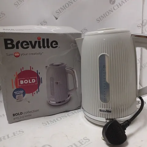 BOXED BREVILLE BOLD COLLECTION GREY JUG KETTLE