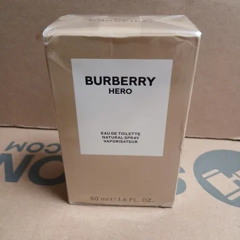BOXED AND SEALED BURBERRY HERO EAU DE TOILETTE 50ML
