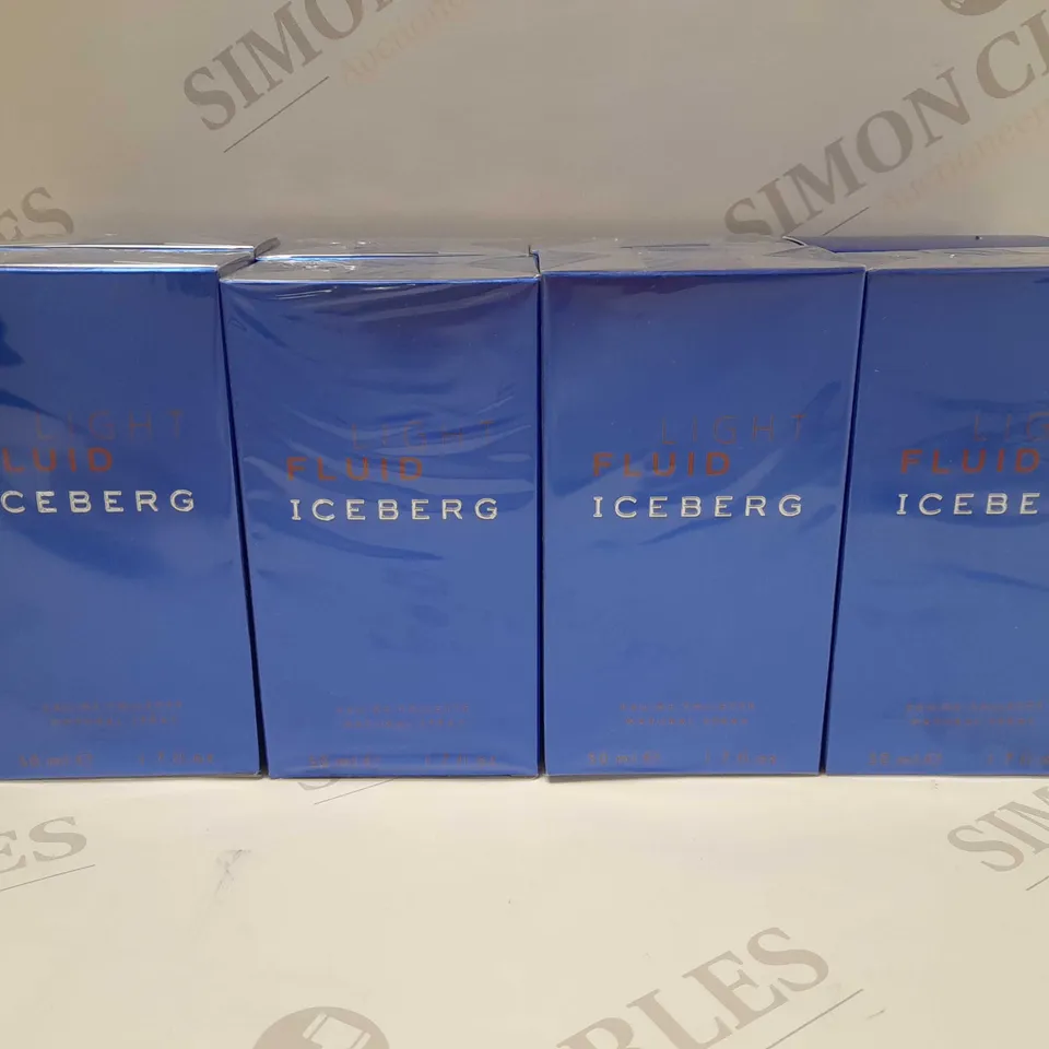 LOT OF 8 X 50ML ICEBERG LIGHT FLUID EAU DE TOILETTE