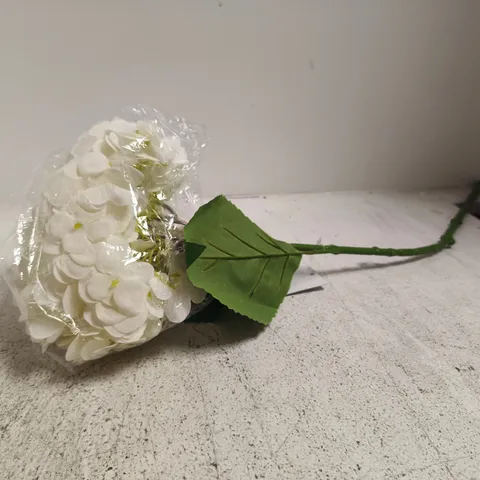 ROWAN CREAM GIANT POM POM HYDRANGEA SINGLE STEM FLOWER