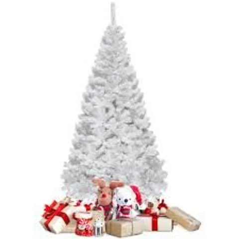 BOXED COSTWAY WHITE ARTIFICIAL CHRISTMAS TREE 6FT