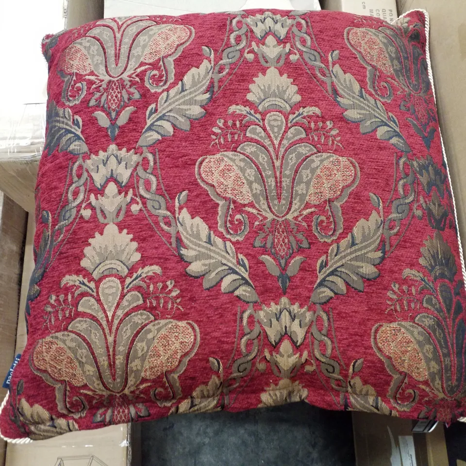 CALVARY FLORA DAMASK POLYESTER FILLED CUSHION