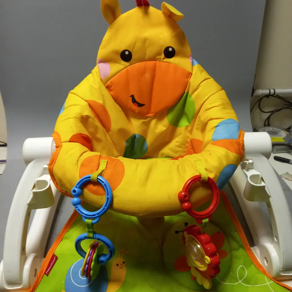 FISHER PRICE BABY SEAT WITH TOYS 