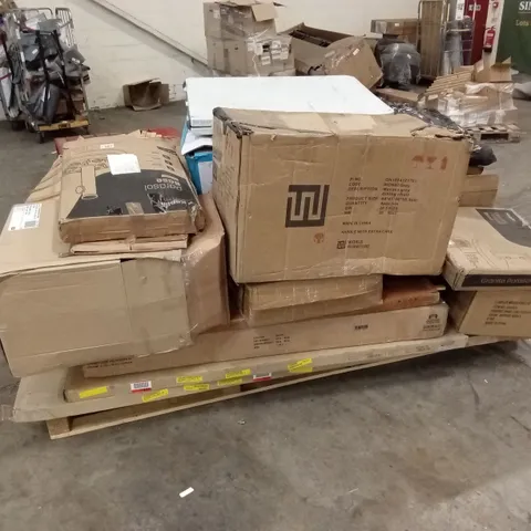 PALLET OF ASSORTED INCOMPLETE FURNITURE PARTS 