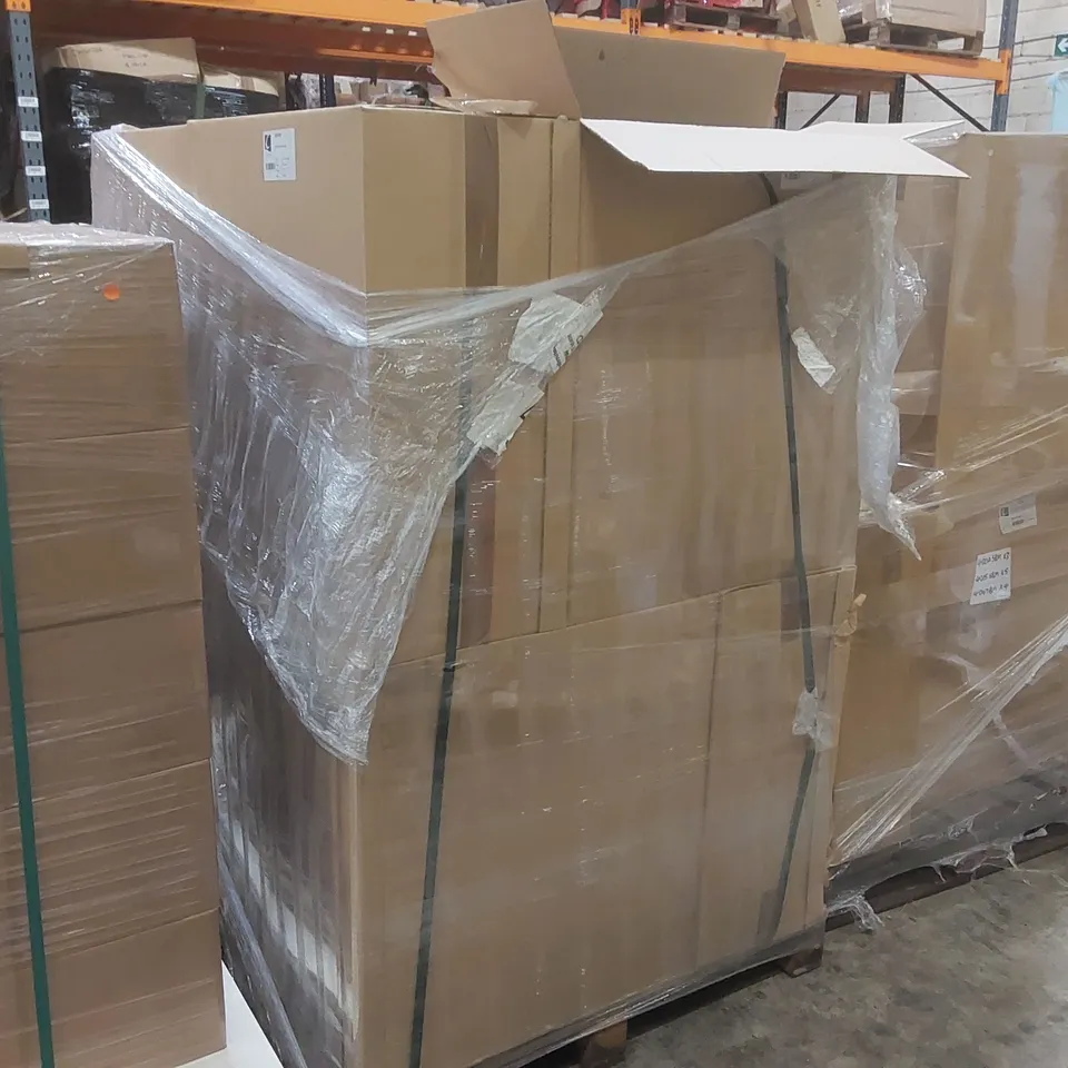 PALLET CONTAINING A LARGE QUANTITY OF ASSORTED BATHROOM FURNITURE PARTS INCLUDING: CALYPSO BASIN/BASE CARCASSES ECT