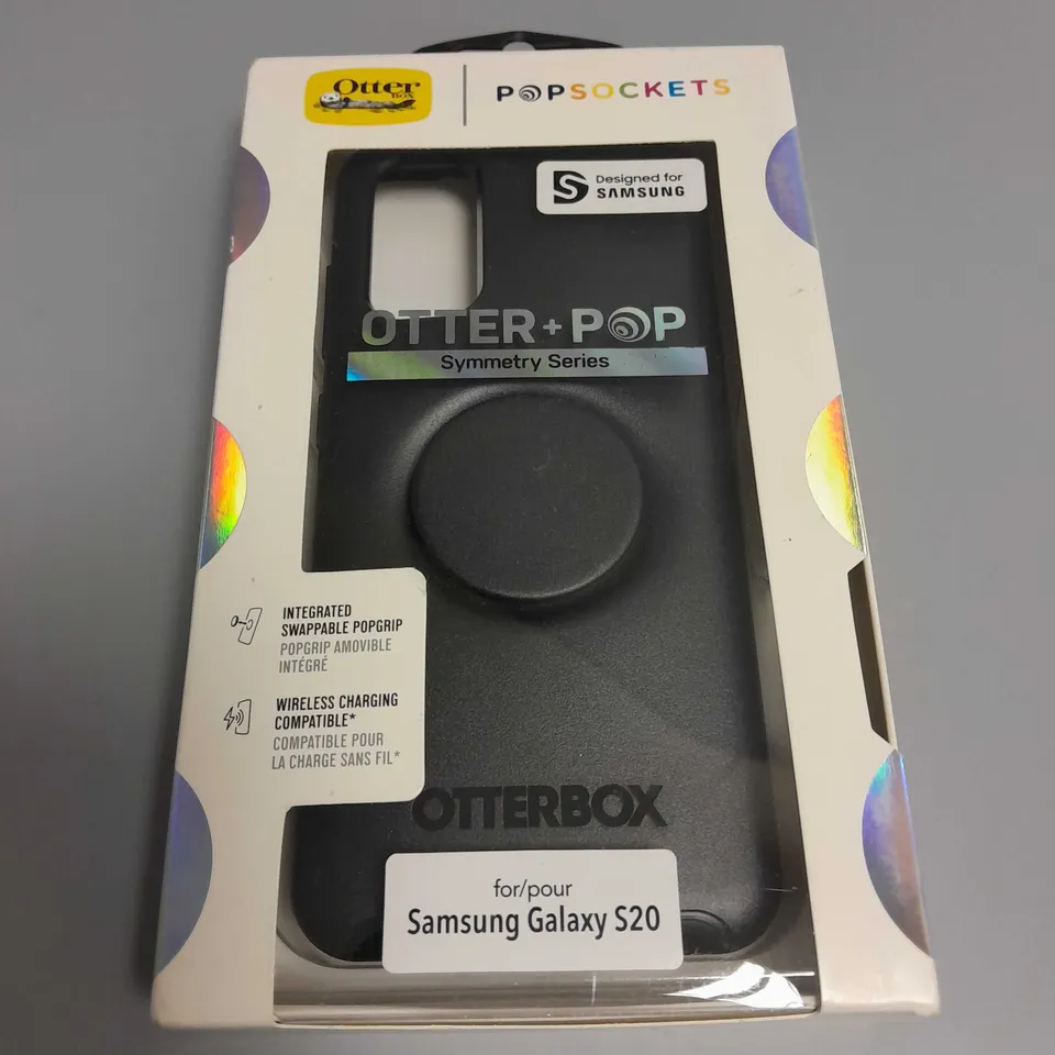 OTTER POP SOCKET SYMMETRY SERIES CASE FOR SAMSUNG GALAXY S20