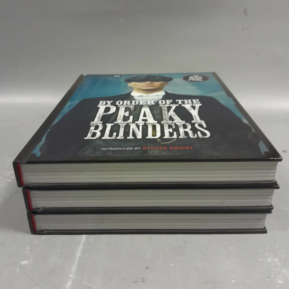 3 X PEAKY BLINDERS TV SERIES TIE-IN BOOKS