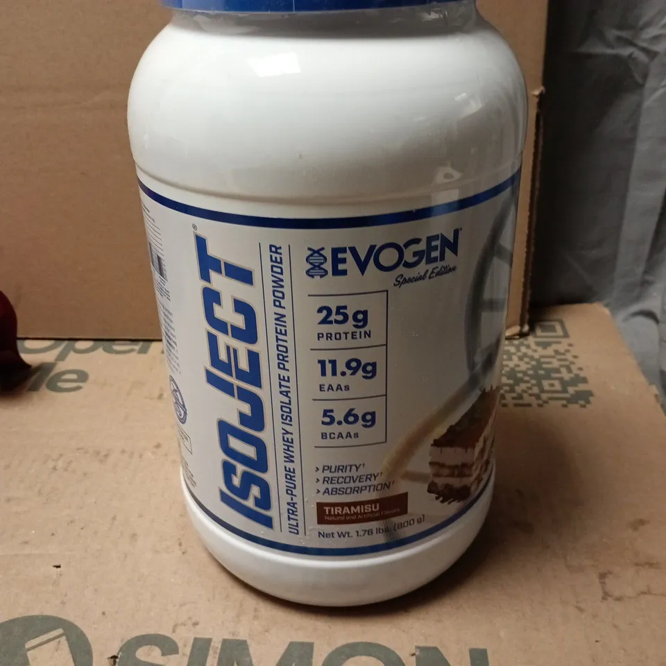 EVOGEN SPECIAL EDITION PROTEIN POWDER – TIRAMISU FLAVOUR, 800 G (25 G PROTEIN PER SERVING)