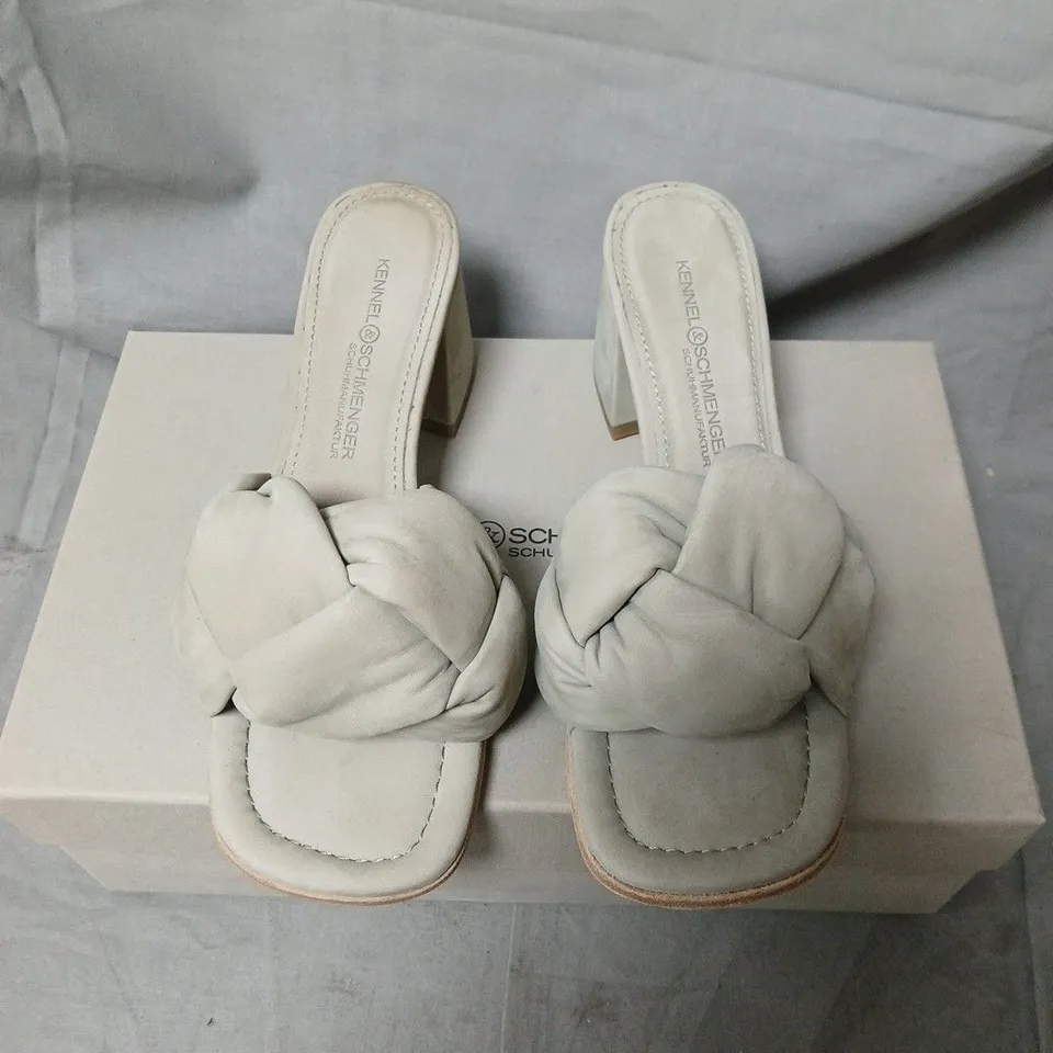 KENNEL & SCHMENGER ROMY JUNGLE SANDALS – UK 3.5, LIGHT GREY