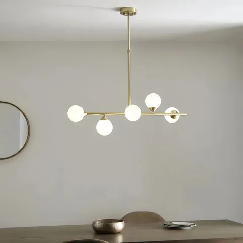BOXED OTIS 5LT BAR PENDANT SATIN GOLD
