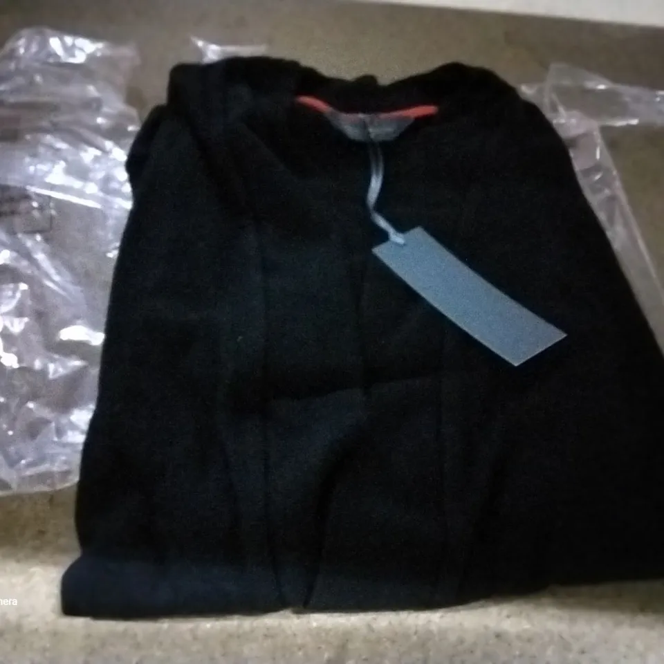 BOX OF APPROXIMATELY 16 ASSORTED BRAND NEW RUTH LANGSFORD BLACK COTTON CARDIGANS VARIOUS SIZES 